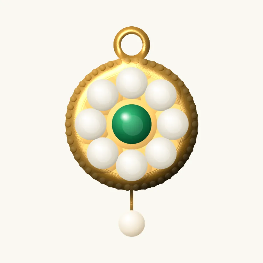 Polki Drop Pendant