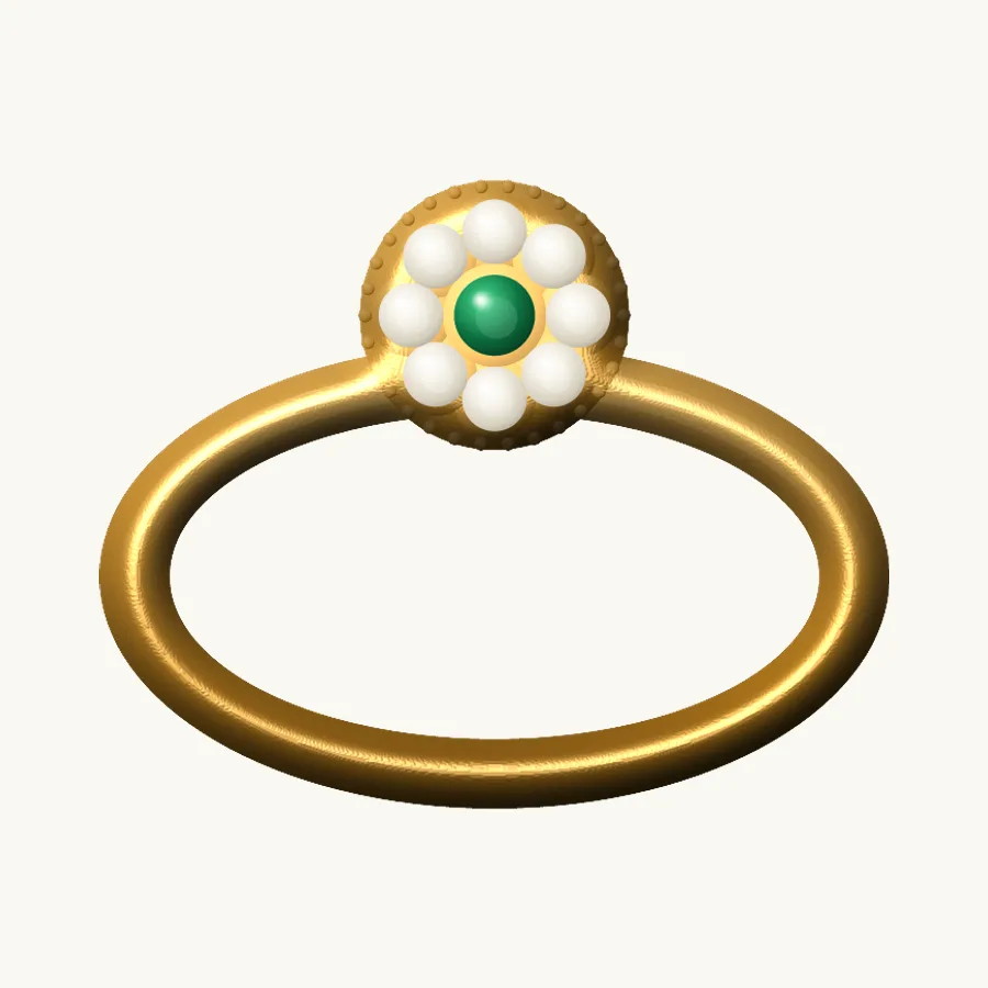 Jadau Cocktail Ring
