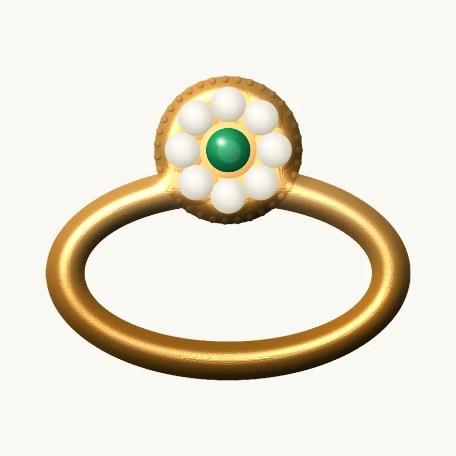 Fine Kundan Cocktail Ring
