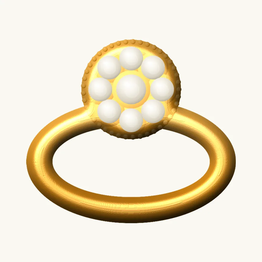 Kundan Cocktail Ring
