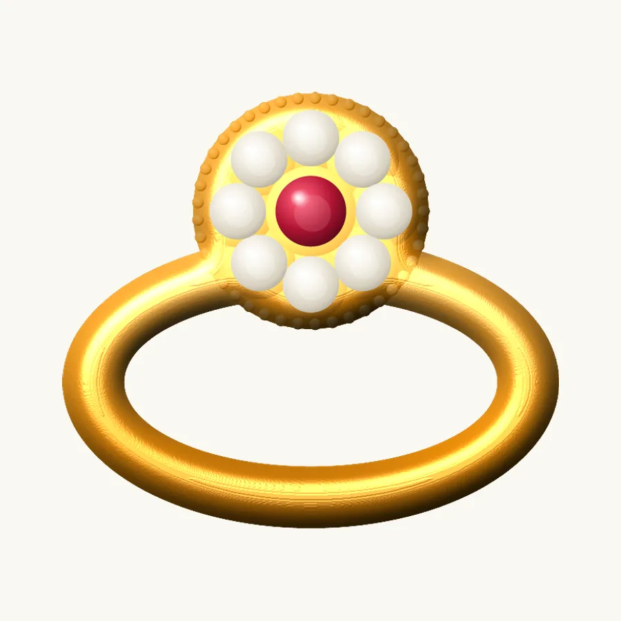 Signature Kundan Cocktail Ring