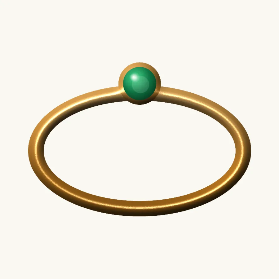 Petite Ruby Solitaire Ring